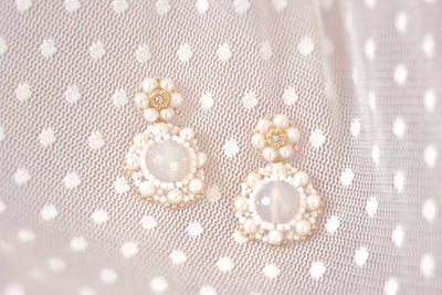 Unique bridal earrings from MASCHALINA X HEYDAY for your wedding