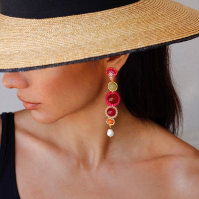 Summer Fruits statement earrings
