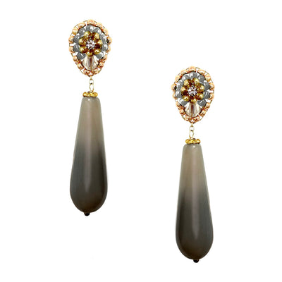 Stone Beach statement earrings