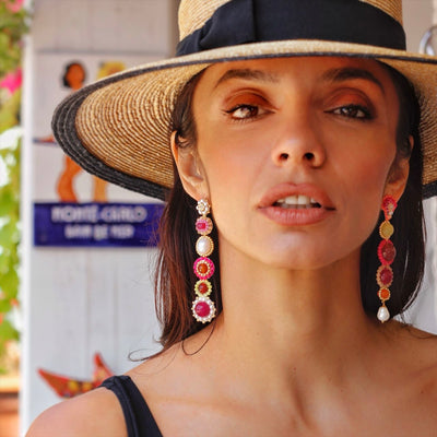Summer Fruits statement earrings