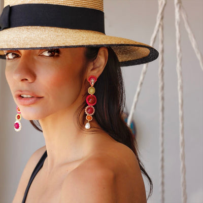 Summer Fruits statement earrings