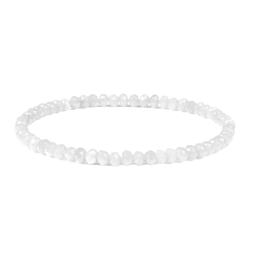 Edelstein Quarz Weiß Armband XS/S SALE