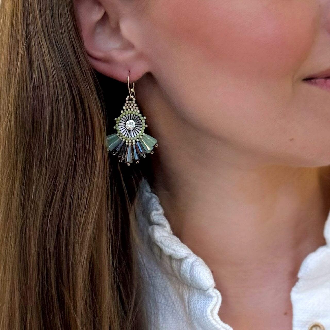 Triangle Green Ohrringe SALE
