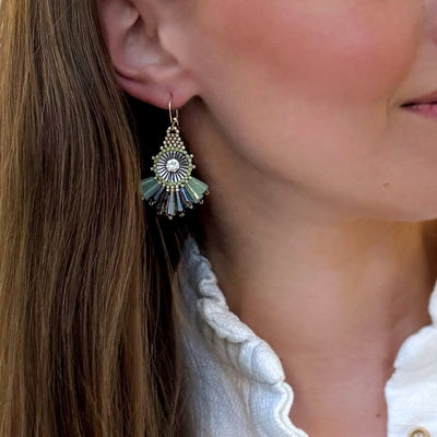 Triangle Green Ohrringe SALE