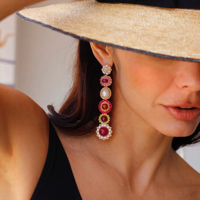Summer Fruits statement earrings