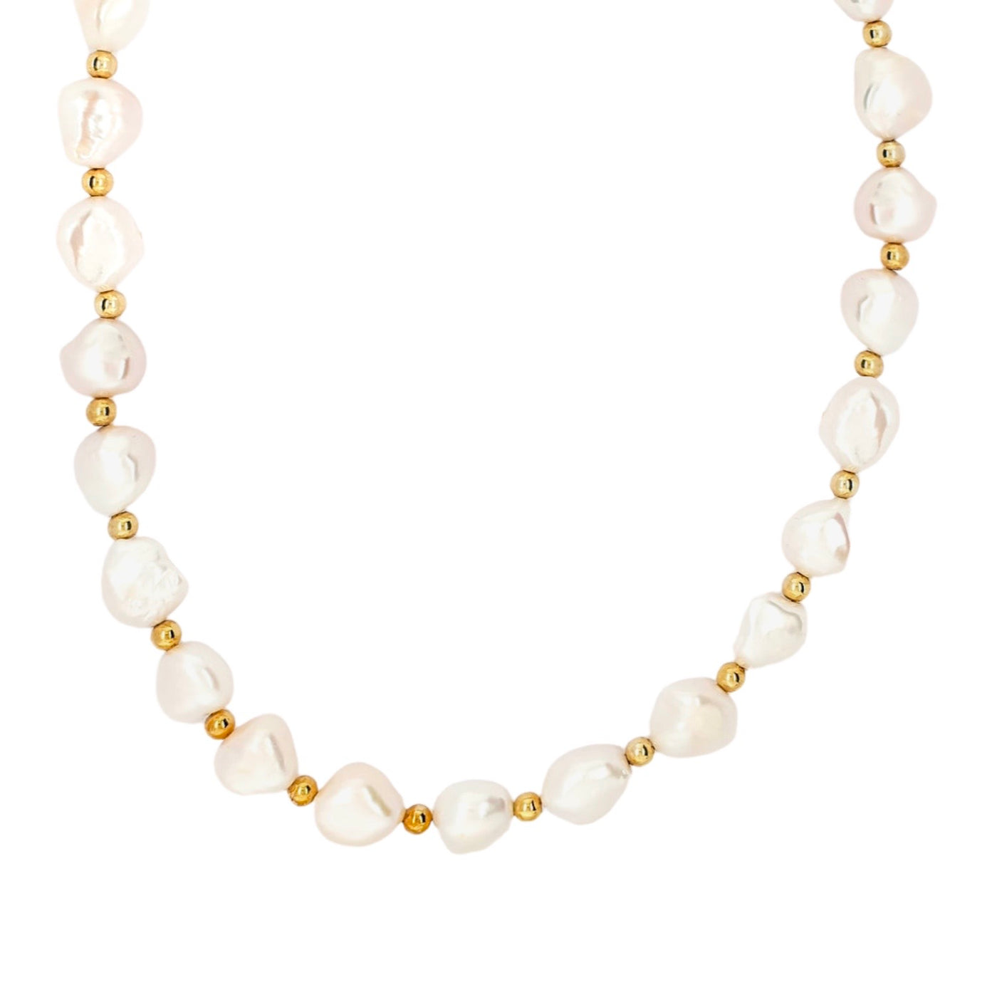 Gold and Pearl Kette UNIKAT