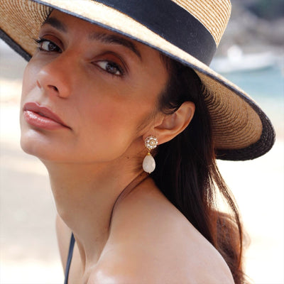 Blush Spark statement earrings