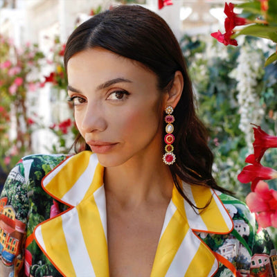 Summer Fruits statement earrings