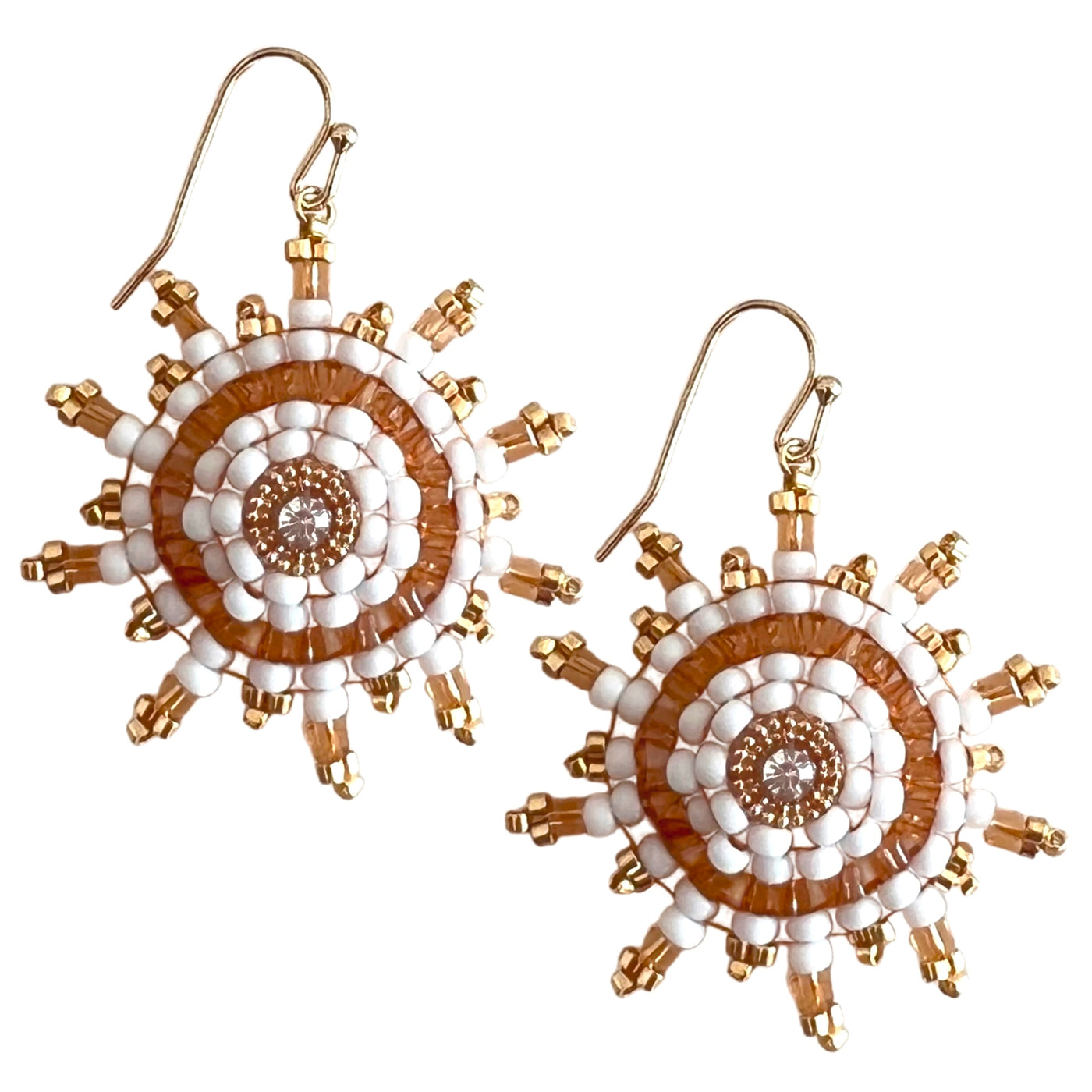 Star White Rose Ohrringe SALE