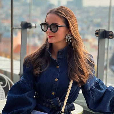For Eva statement earrings SALE
