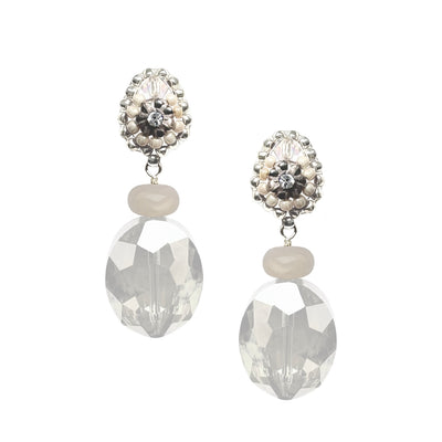 Clear Luminary Statement Earrings