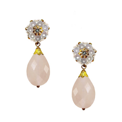 Blush Spark statement earrings