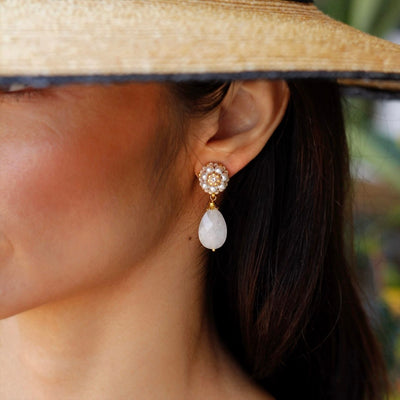 Blush Spark statement earrings