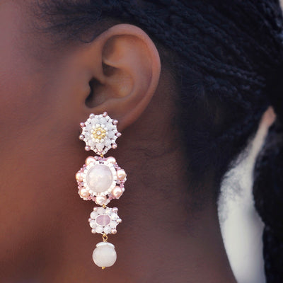 Flower Lace Earrings SALE -32%