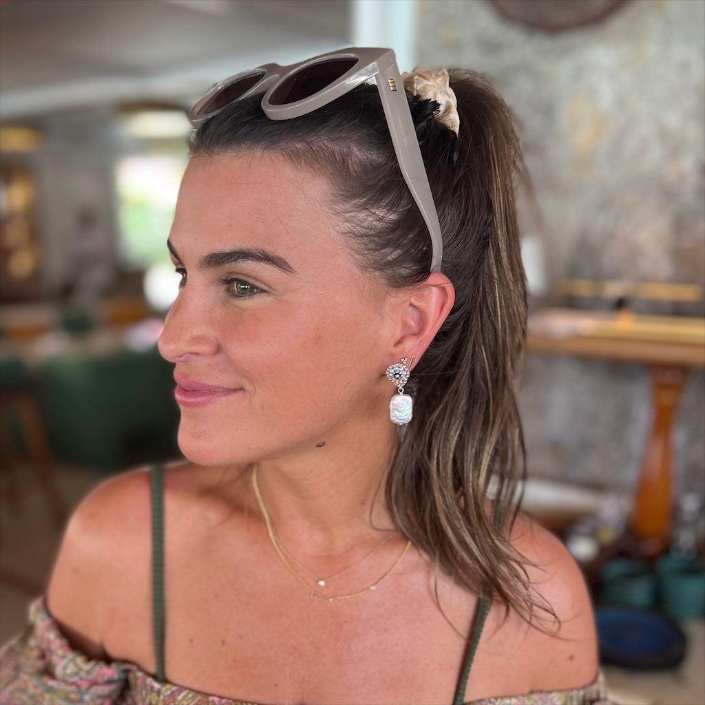 Natural Quad Pearl Earrings