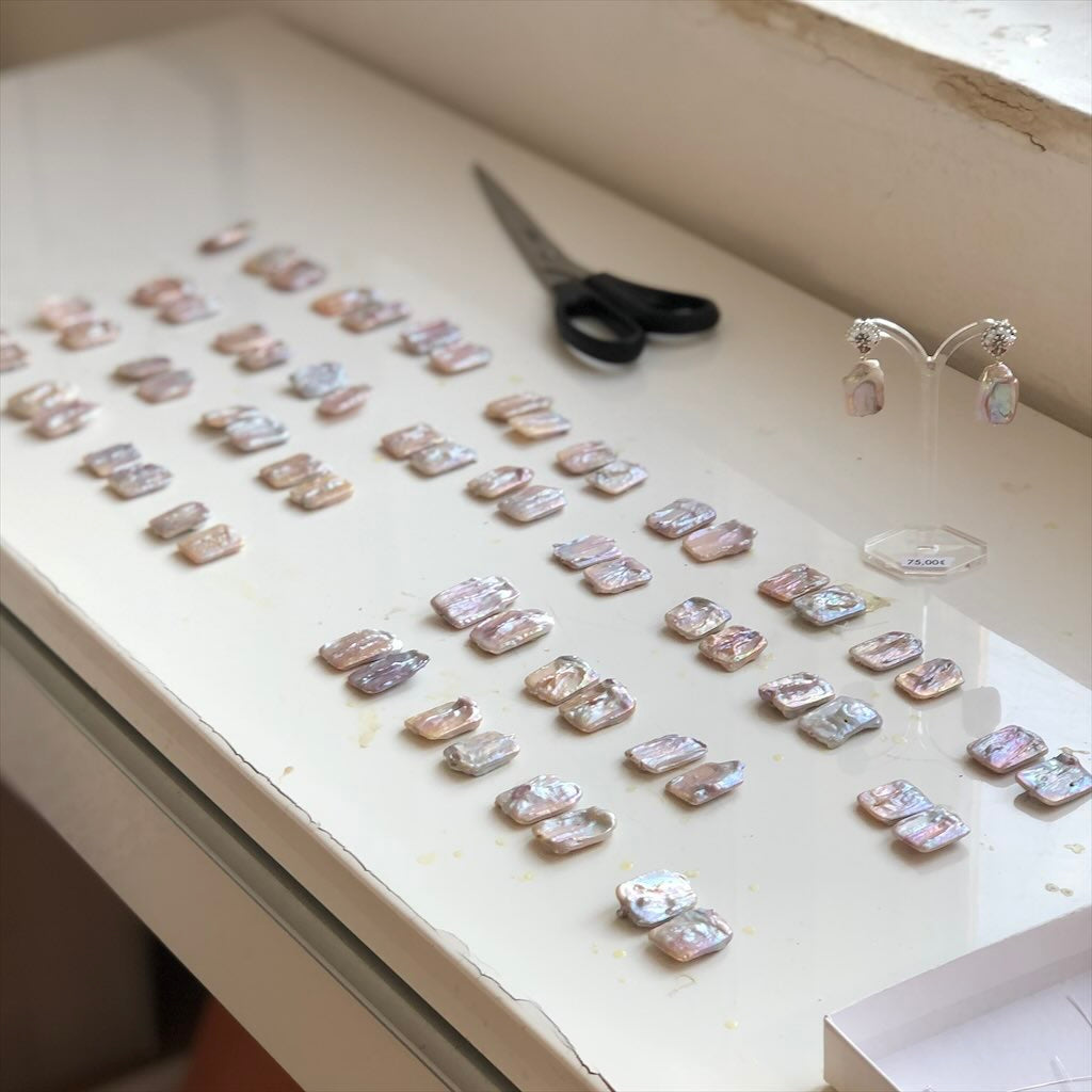 Natural Quad Pearl Earrings