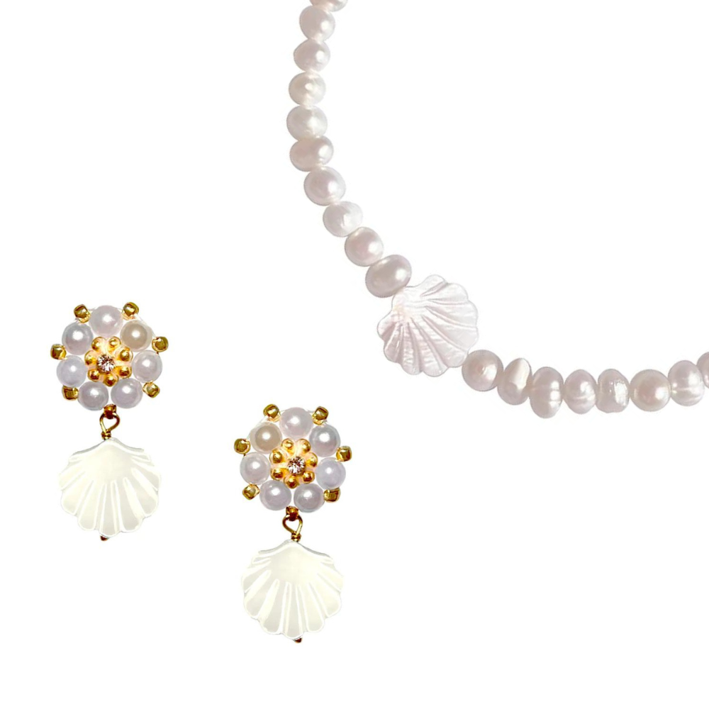Pearl Shell Jewelry Set
