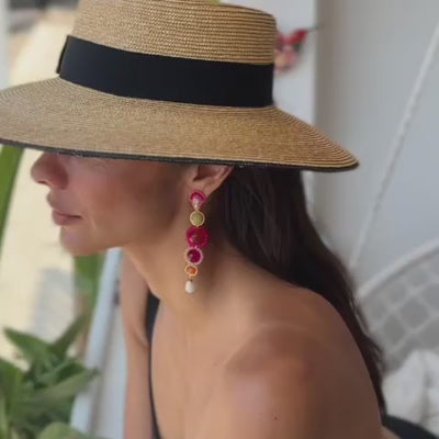 Summer Fruits statement earrings