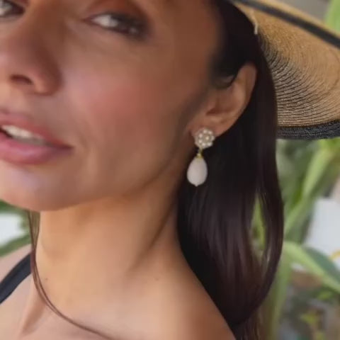 Blush Spark statement earrings