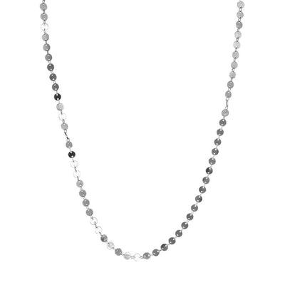 refined real silver necklace 