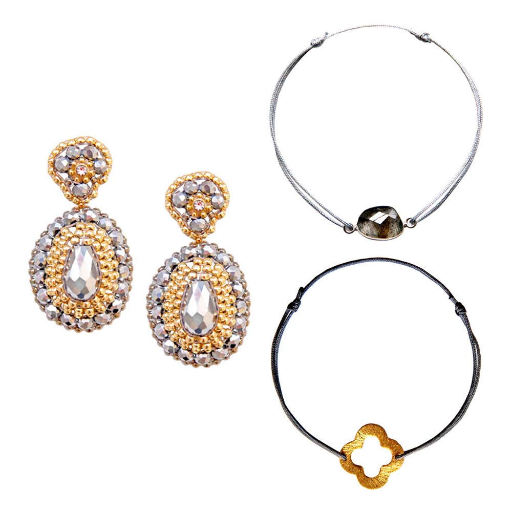 Golden Drops Jewelry Set