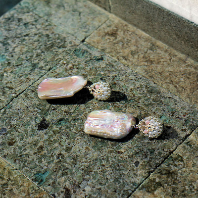 Natural Quad Pearl Earrings
